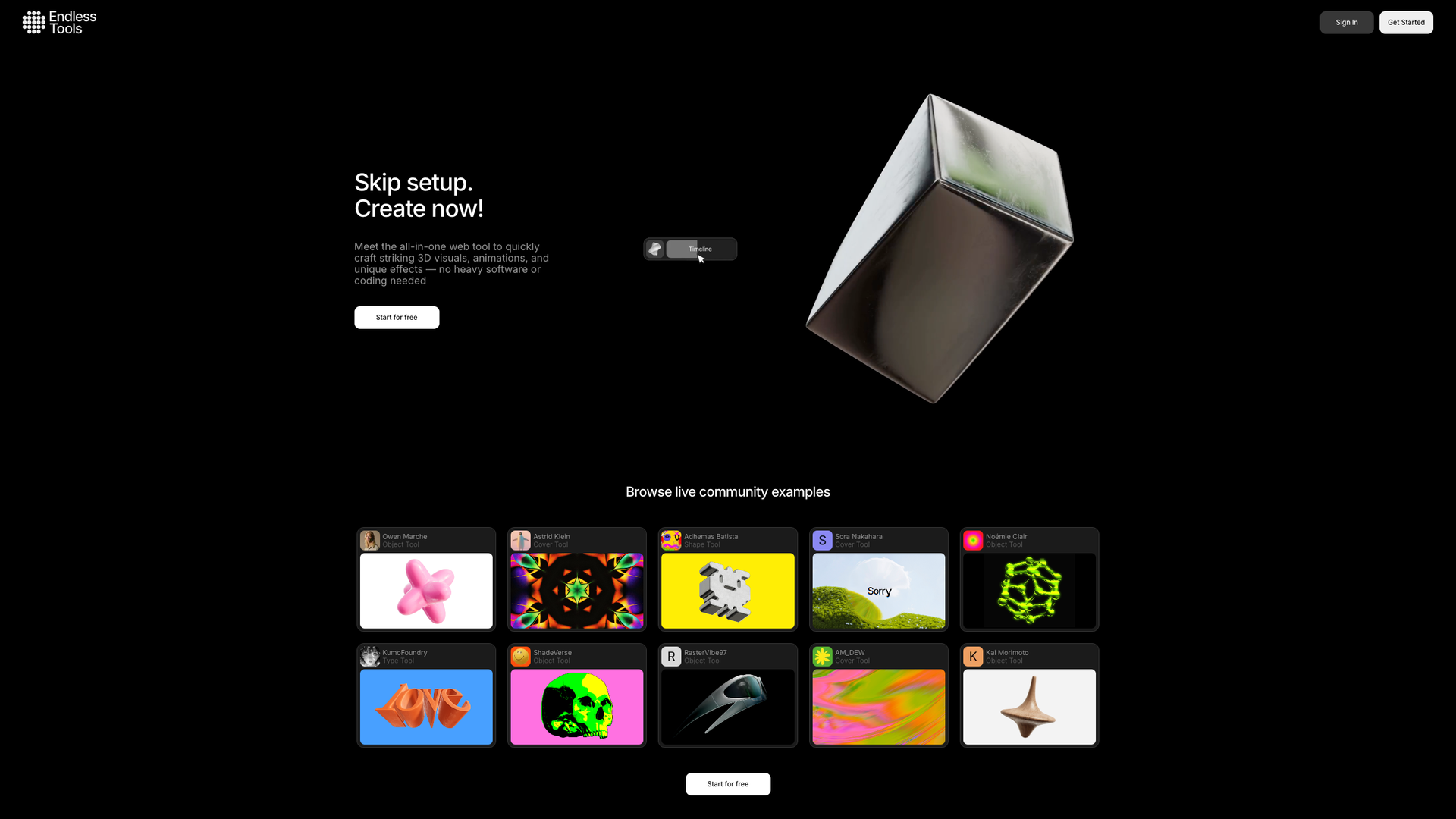 Endless Tools screenshot