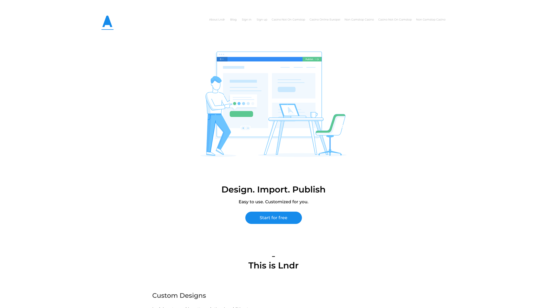 Lndr Landing Page Builder screenshot