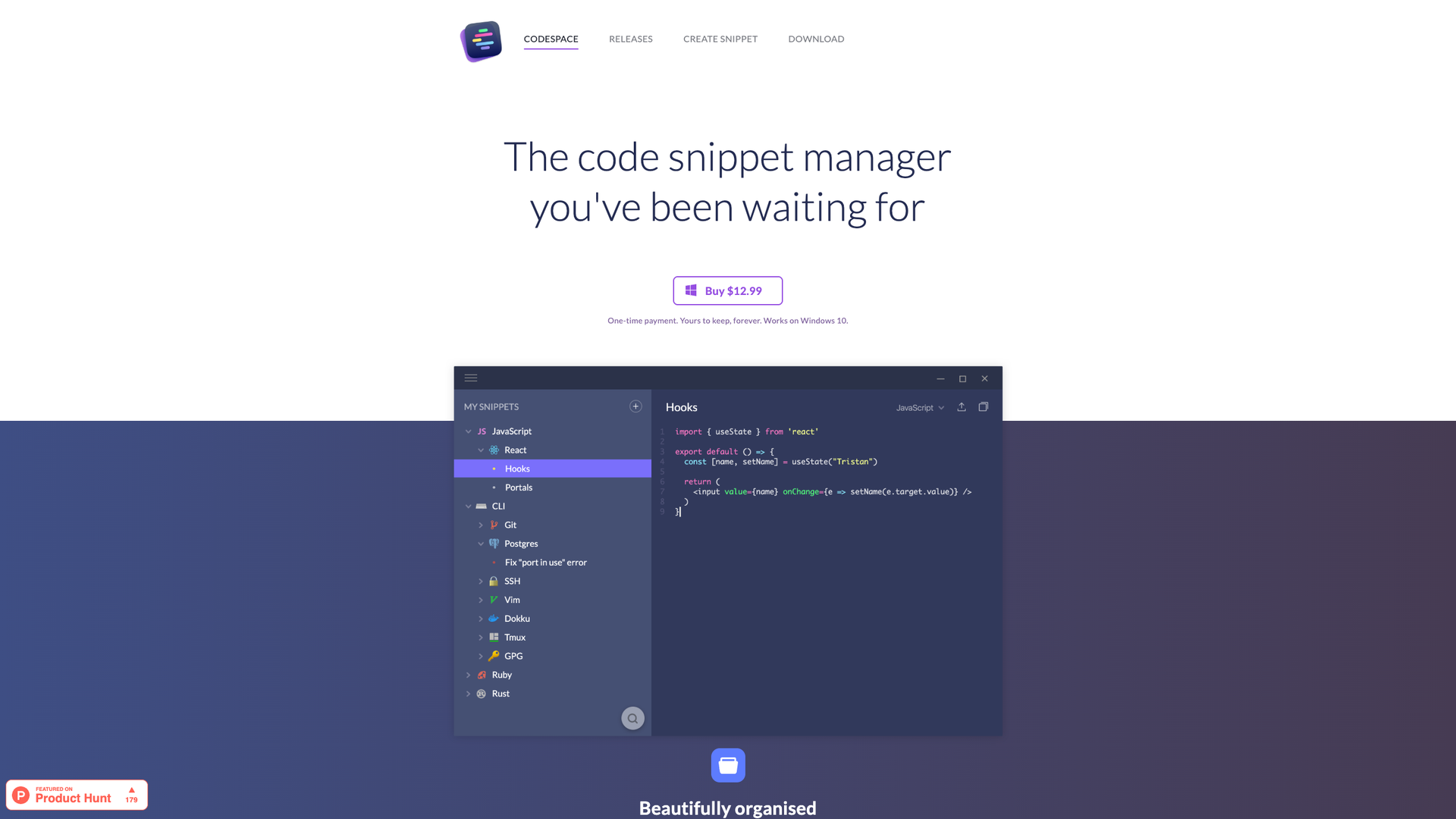 Codespace screenshot