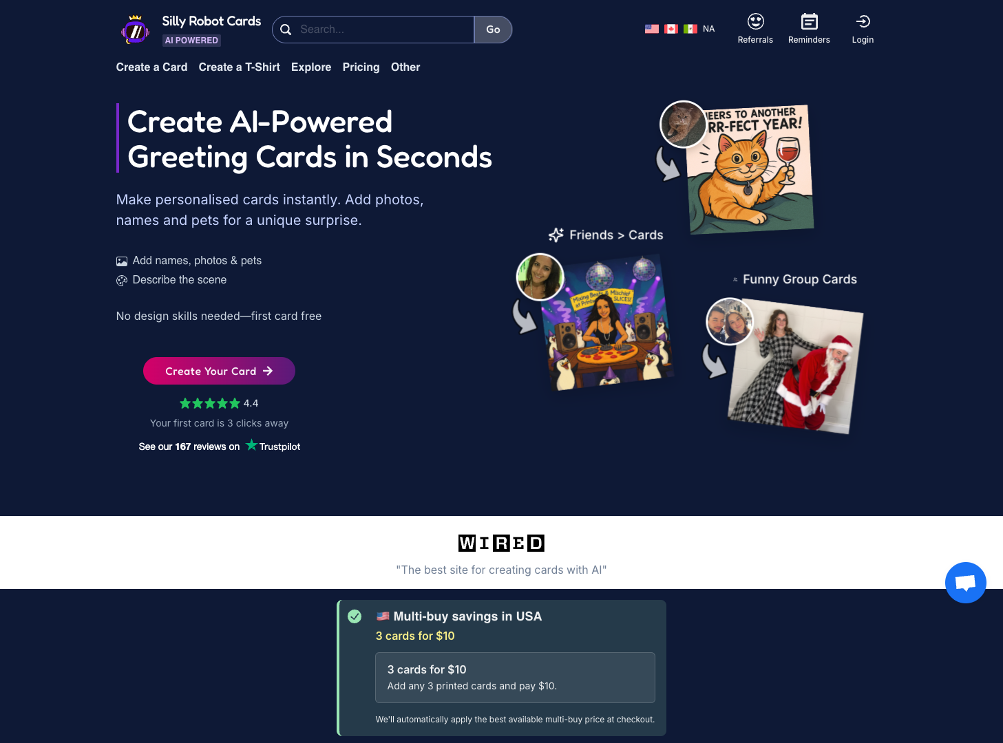 Silly Robot Cards screenshot