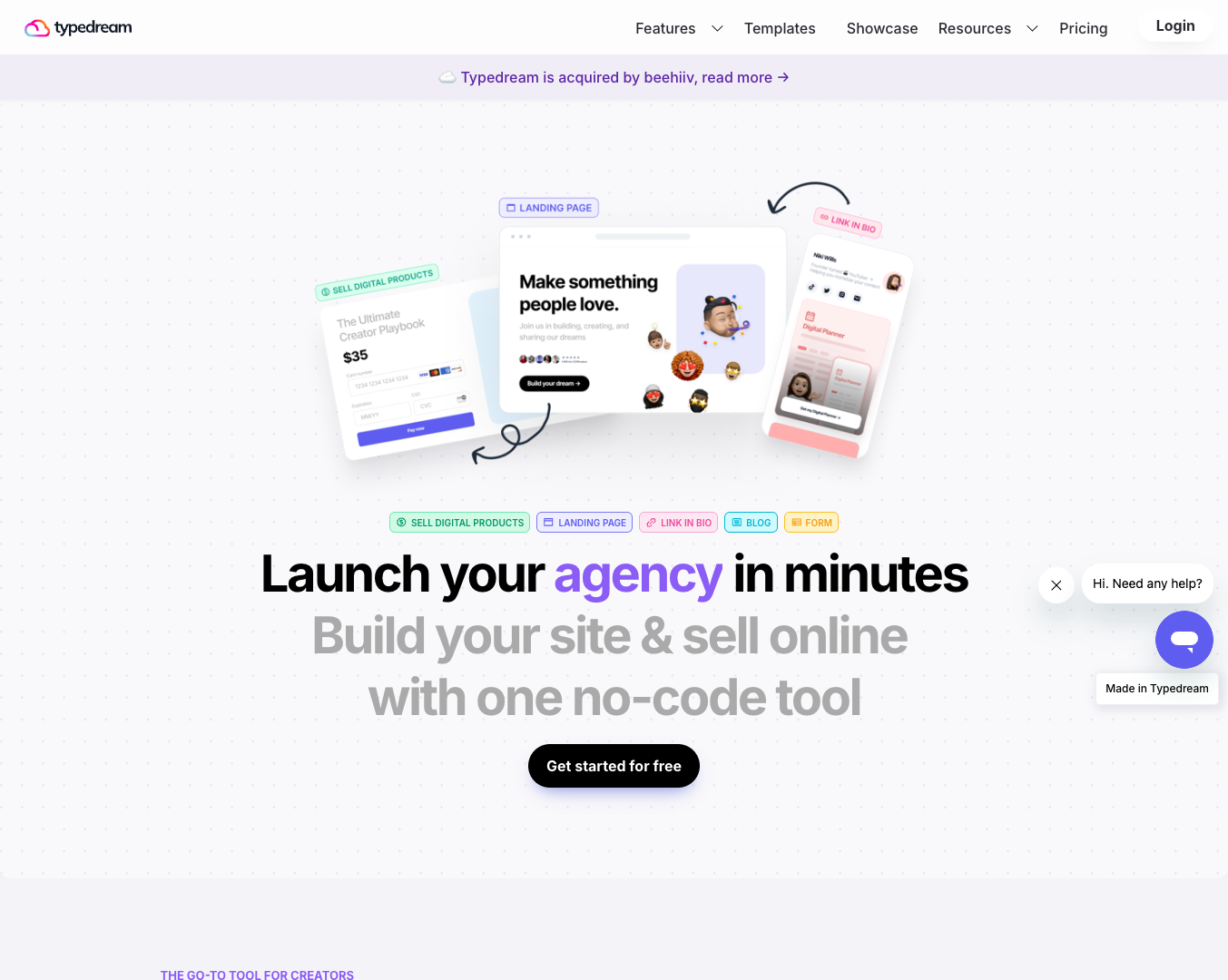 Typedream screenshot