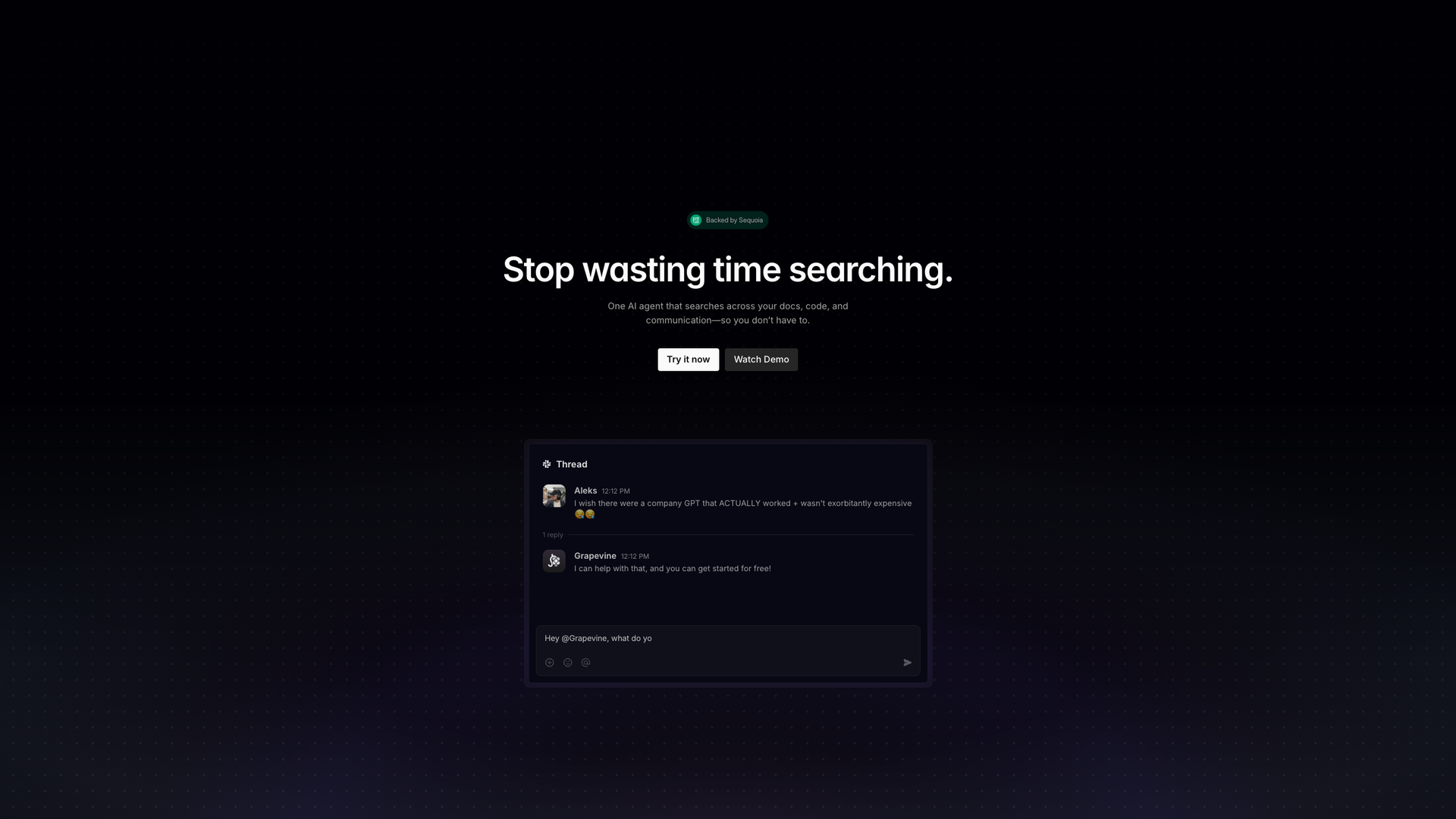 Grapevine screenshot