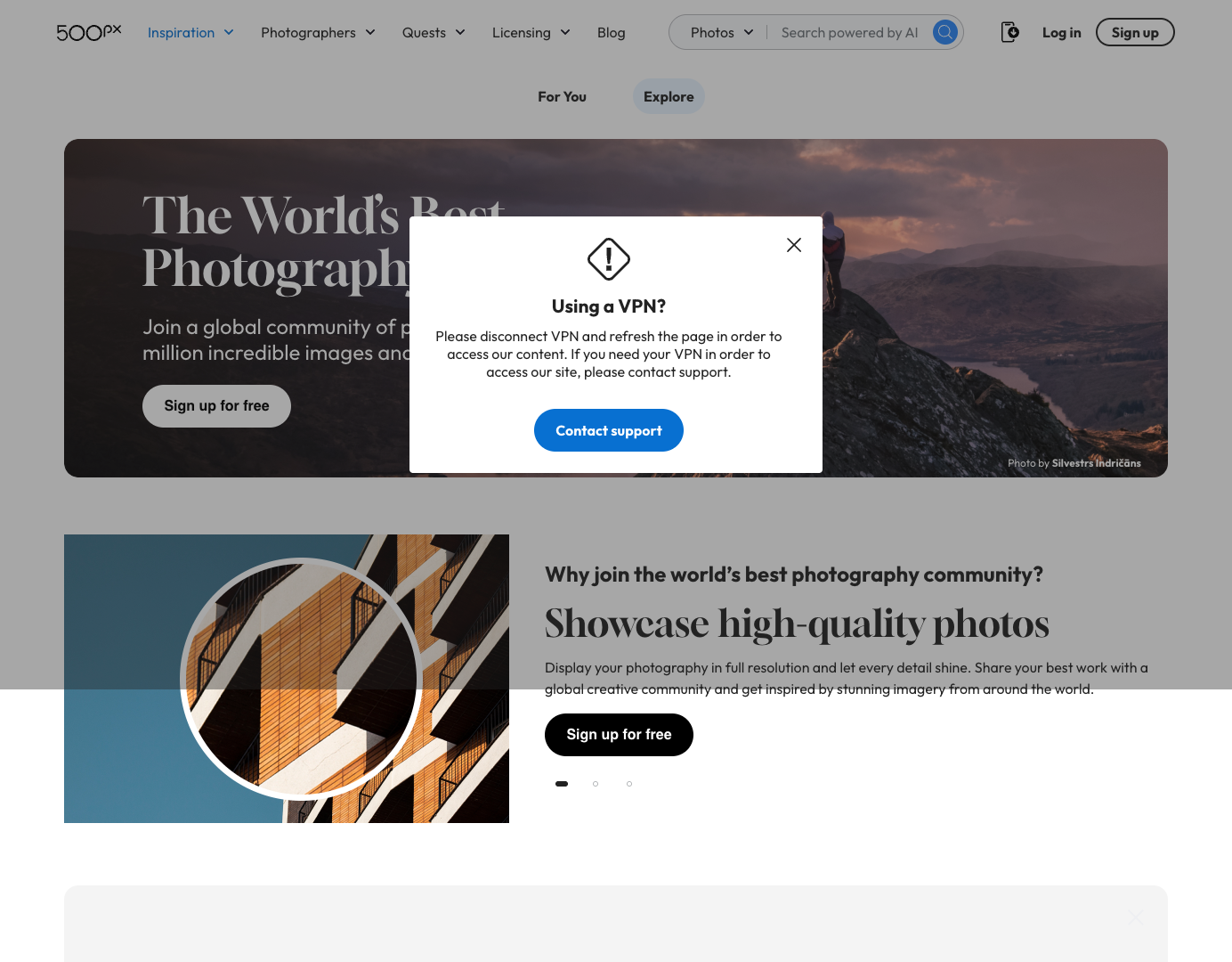 500px screenshot
