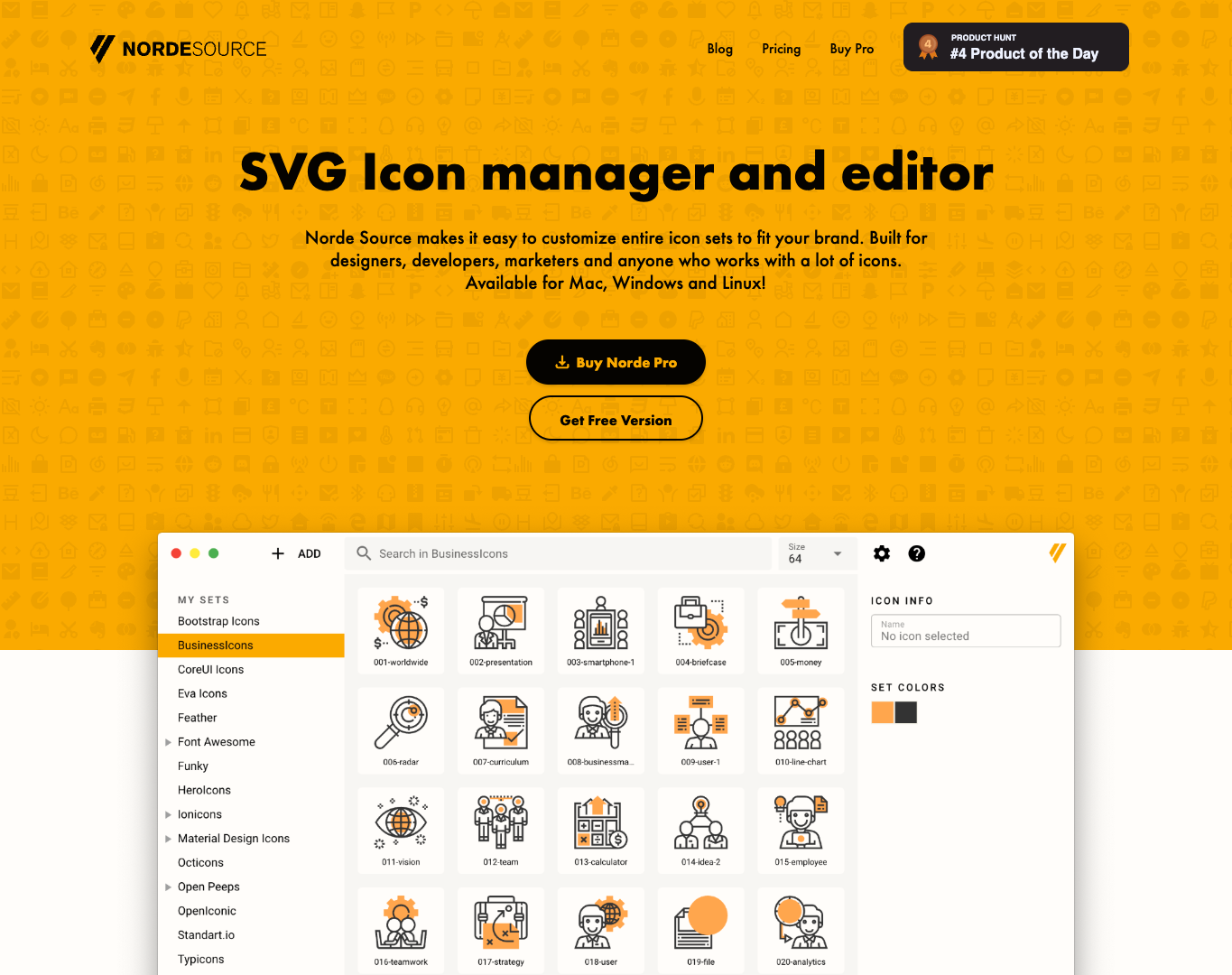 Norde Icon Manager screenshot