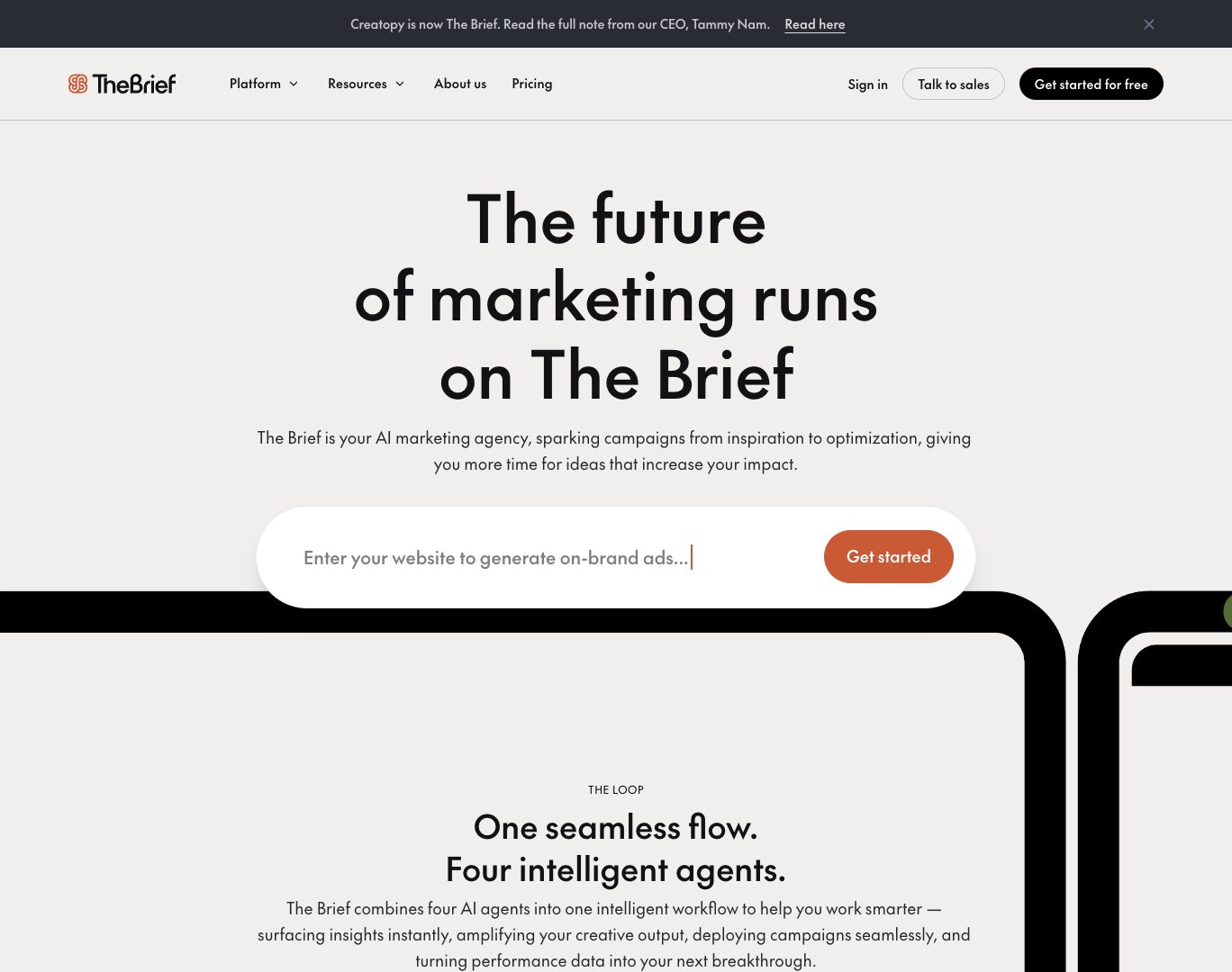 The Brief AI screenshot