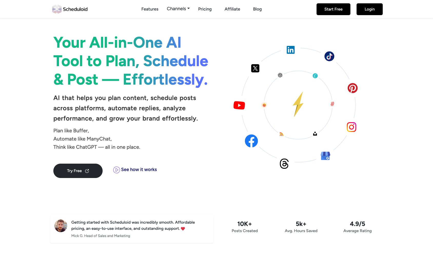 Scheduloid screenshot
