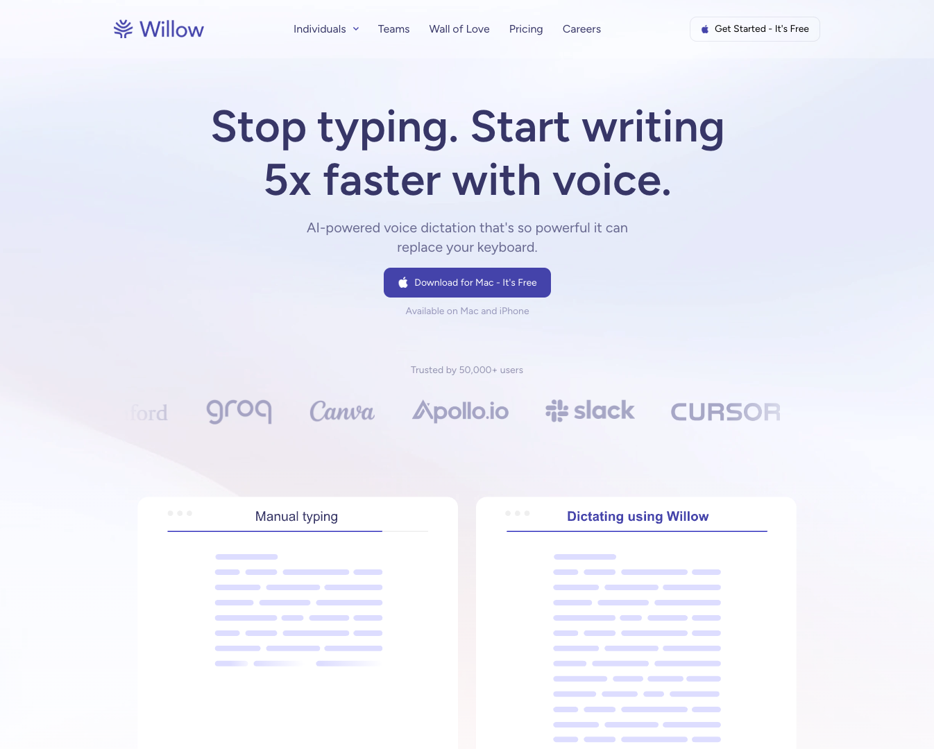 Willow Voice screenshot