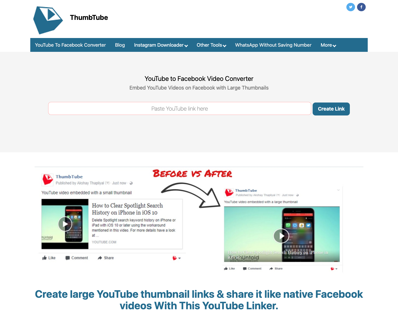 ThumbTube screenshot