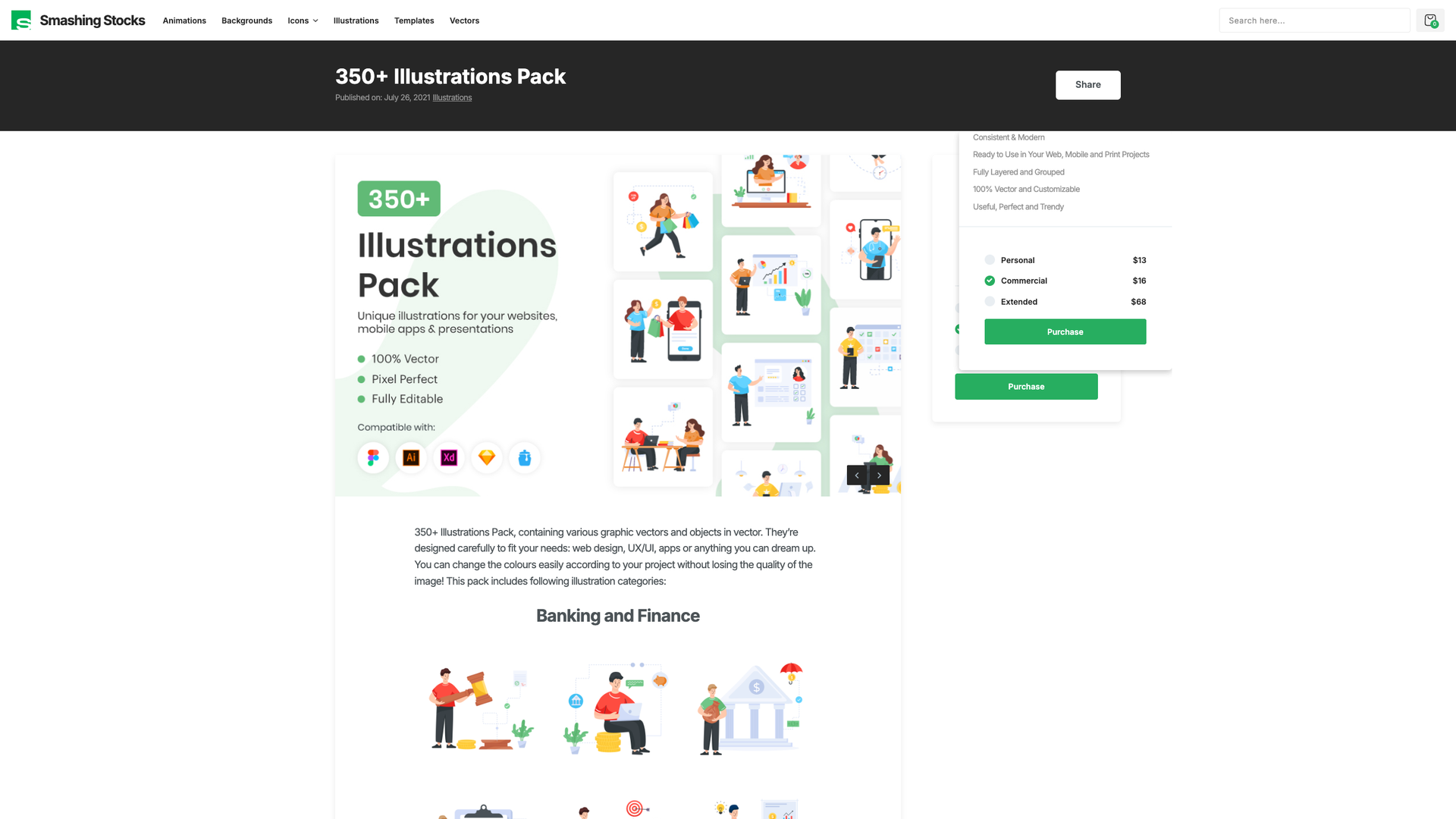 350+ Illustrations Pack screenshot