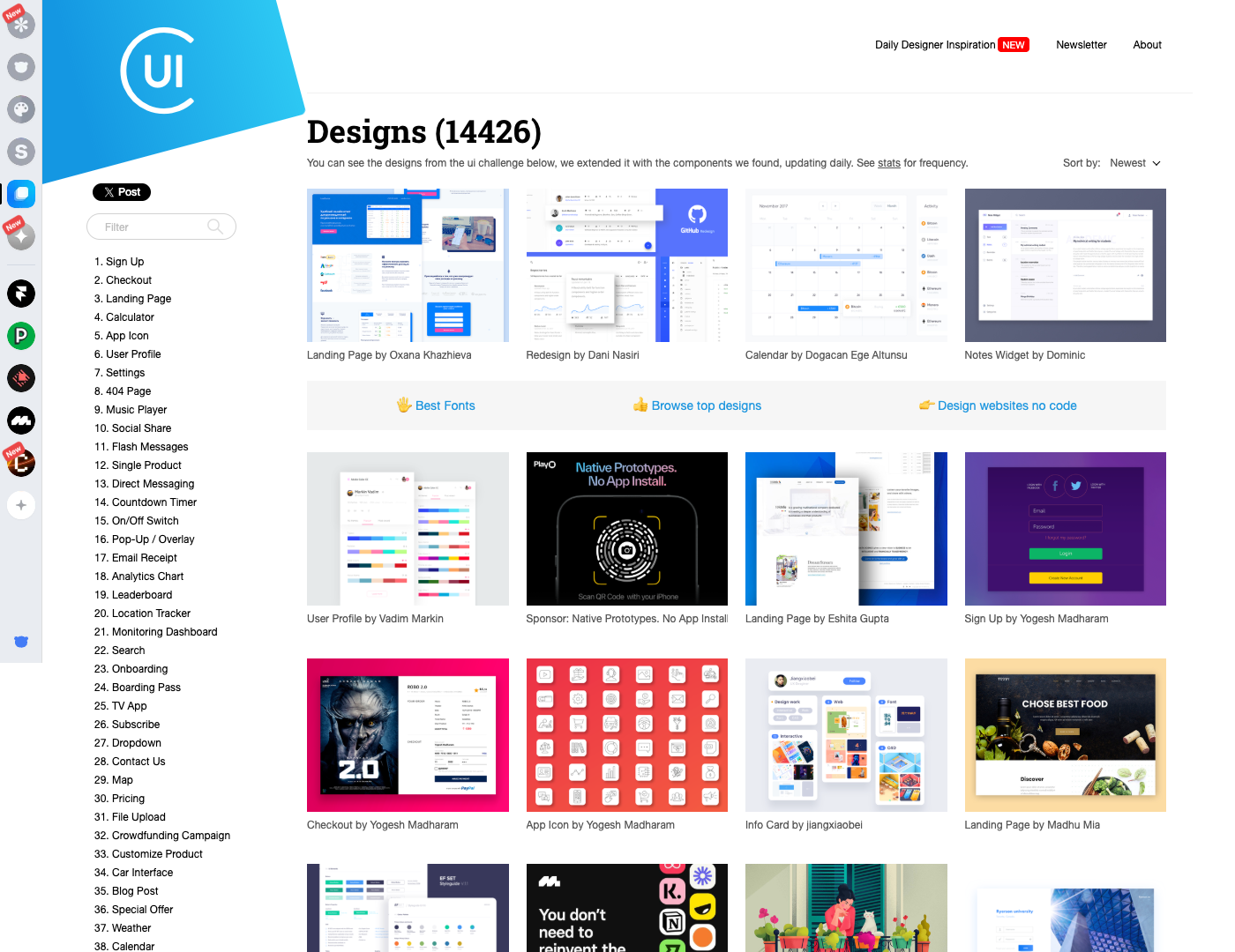 Collect UI screenshot