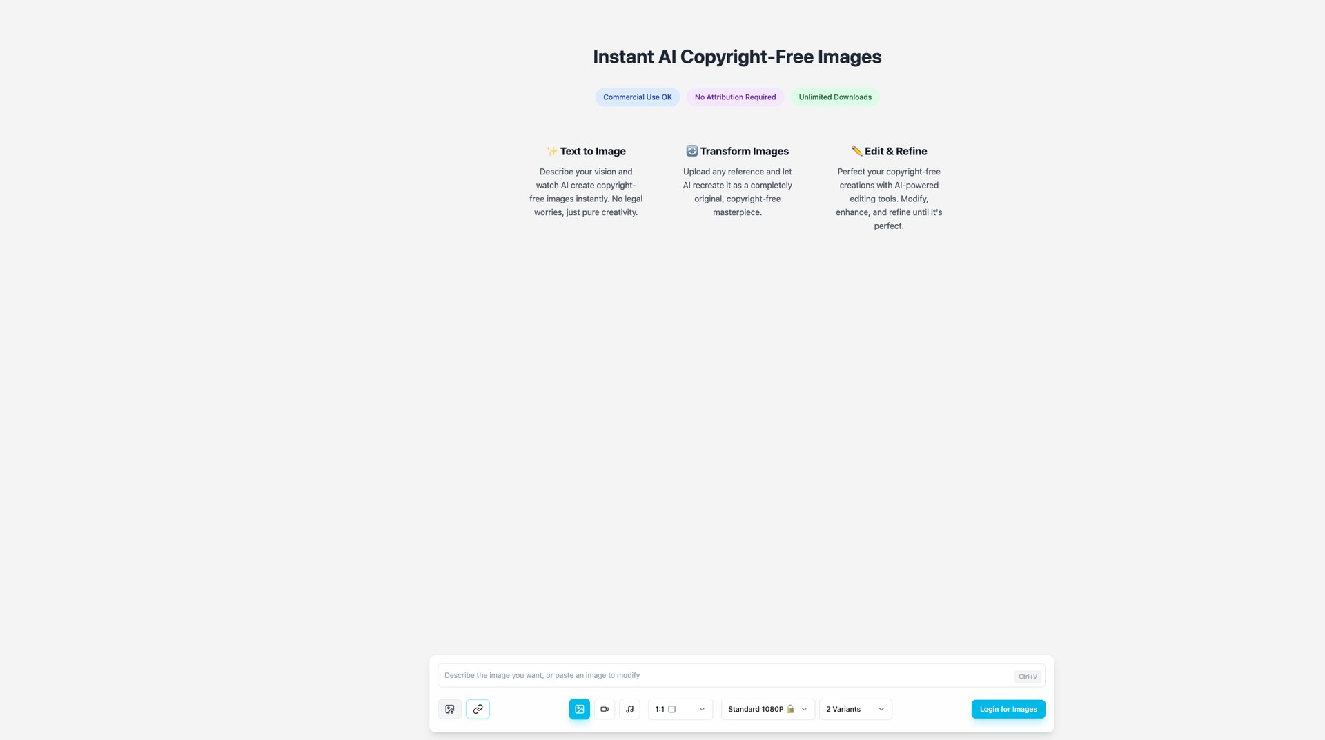 FreeAI Image Generator screenshot