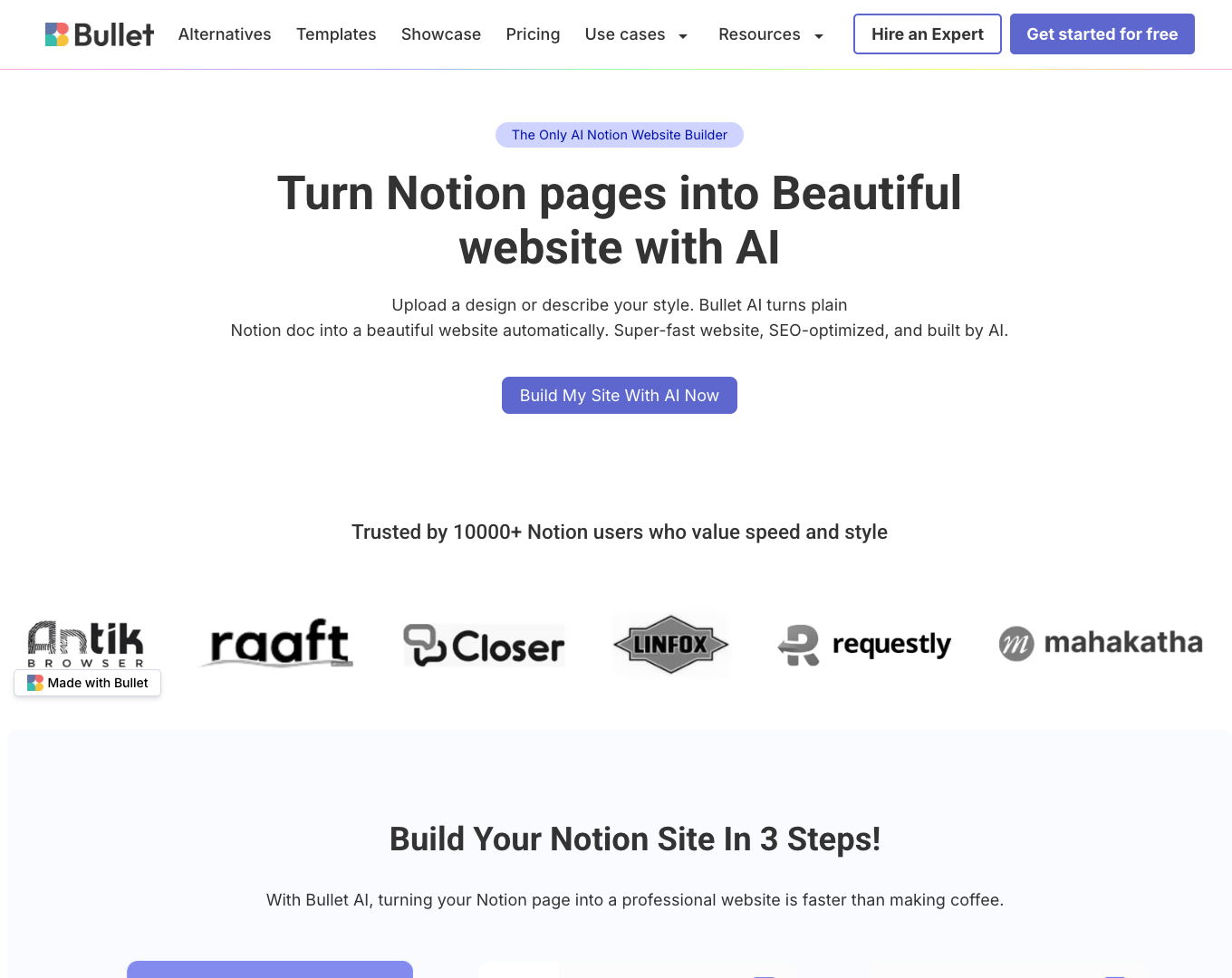 Bullet AI screenshot