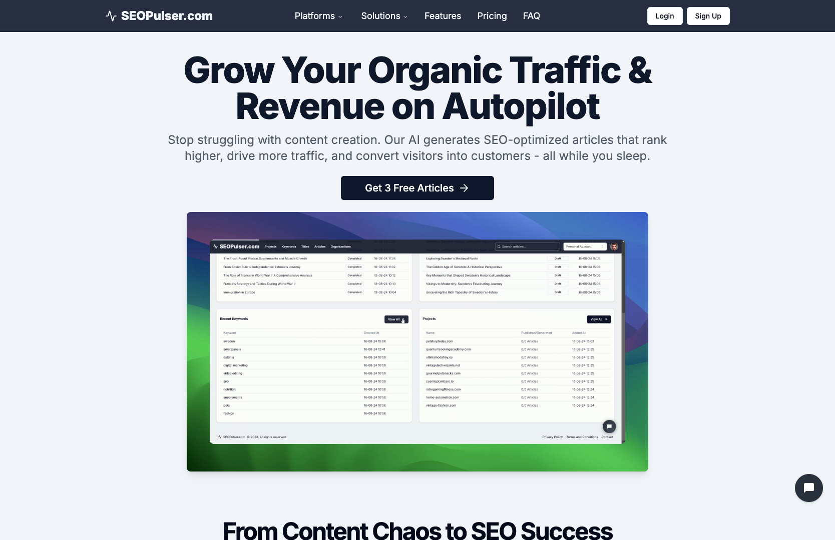 SEOPulser screenshot