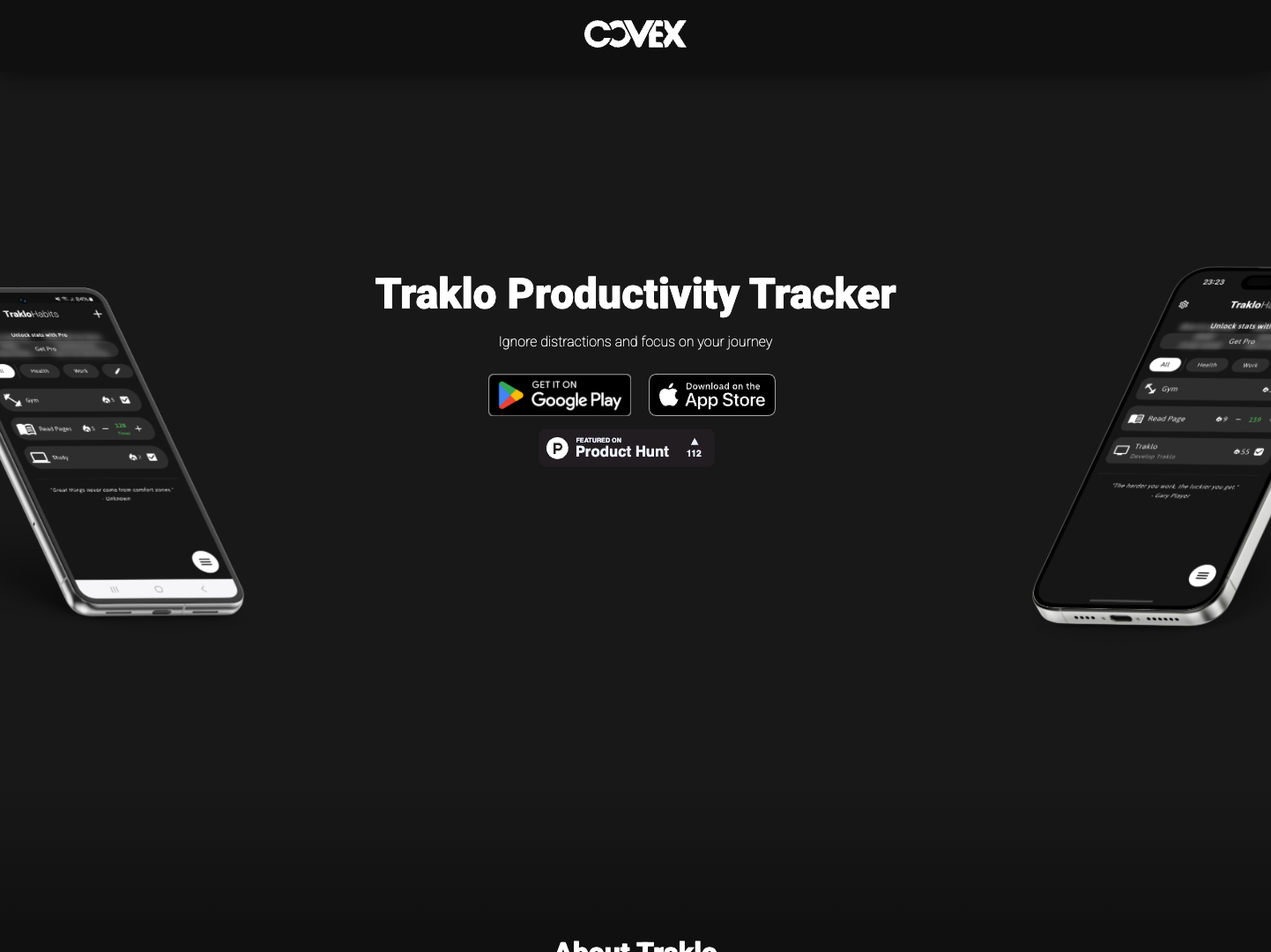 Traklo Productivity Tracker screenshot