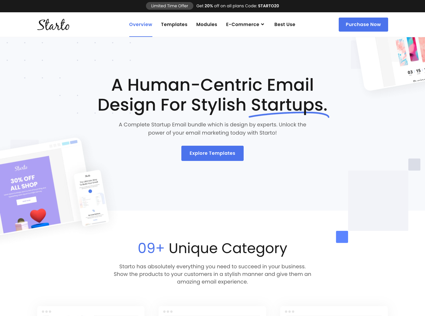 Starto Email Templates screenshot