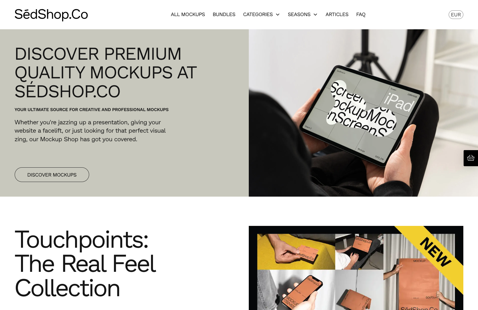 SédShop.Co Mockup Store screenshot