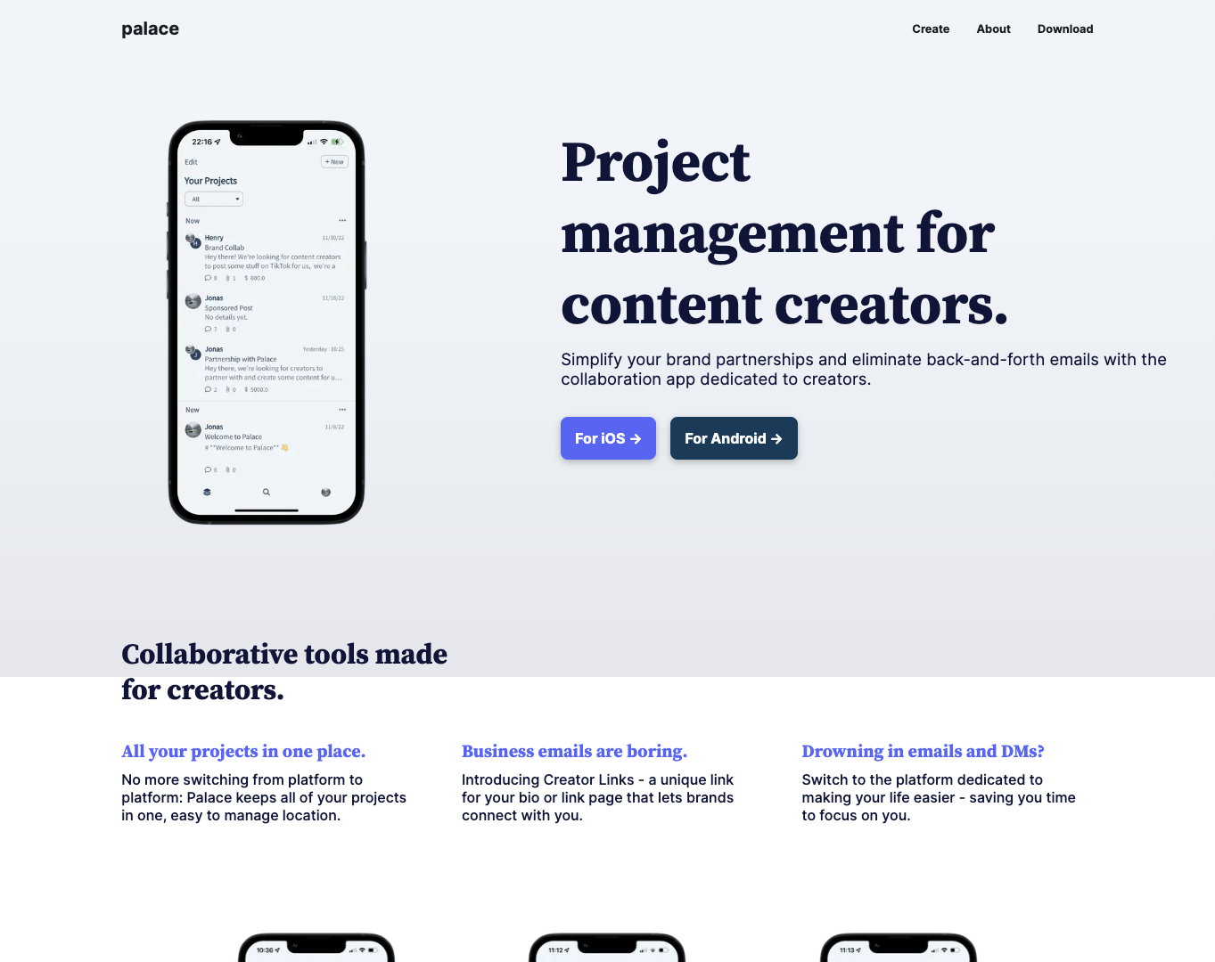 Palace Workspace for Creators screenshot