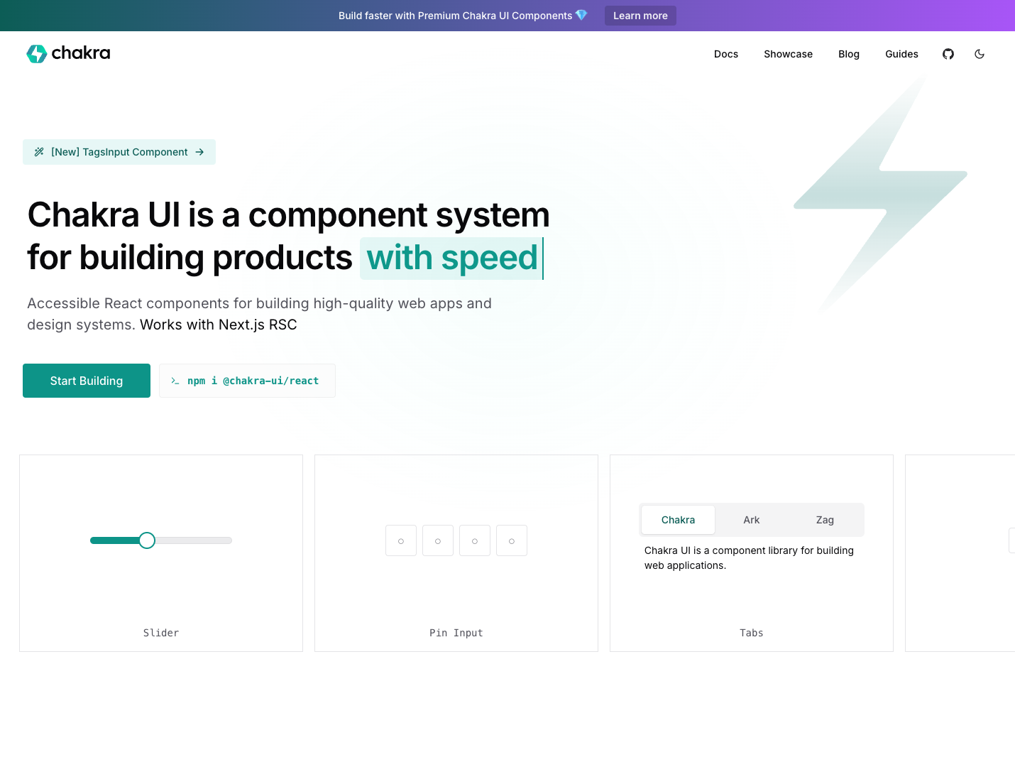 Chakra UI screenshot