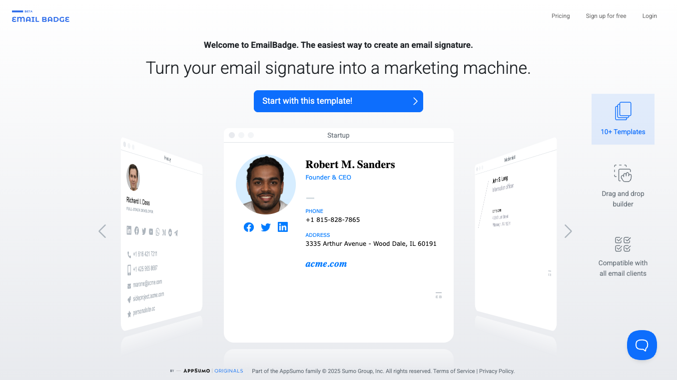 EmailBadge screenshot