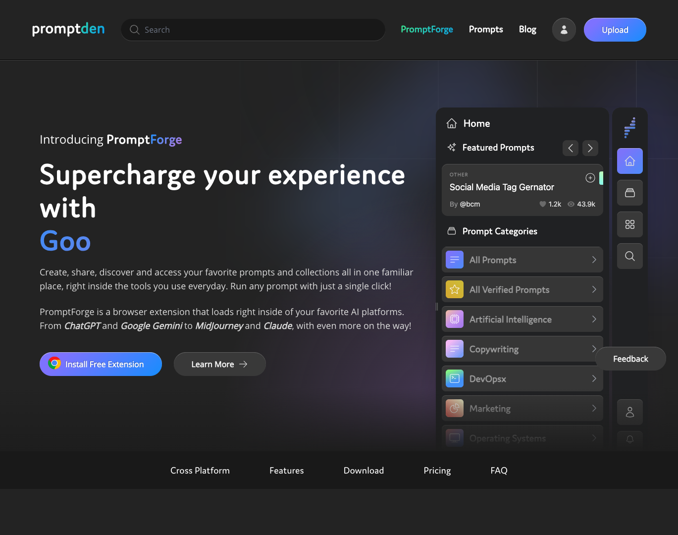 PromptForge screenshot