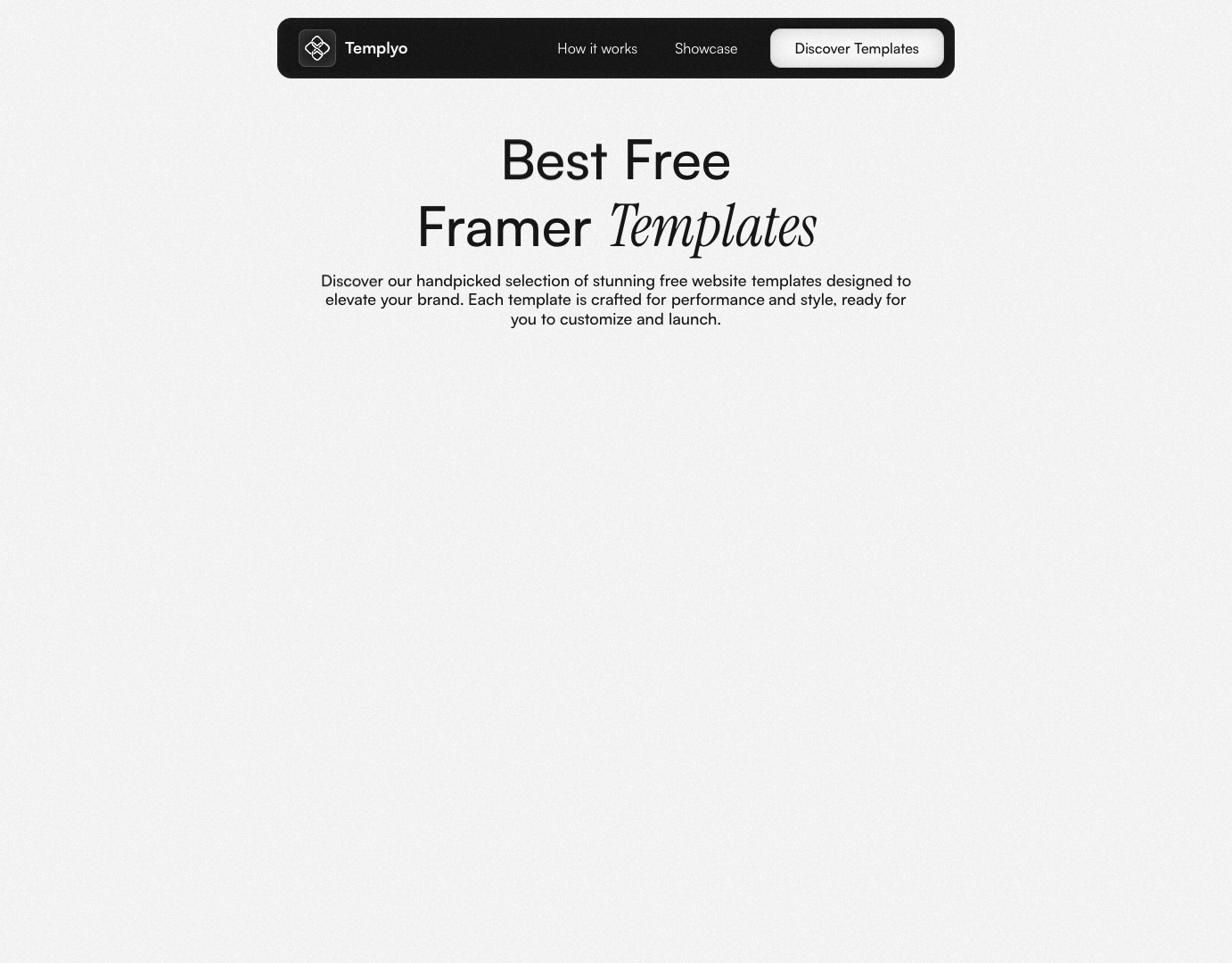 Templyo Free Framer Templates screenshot