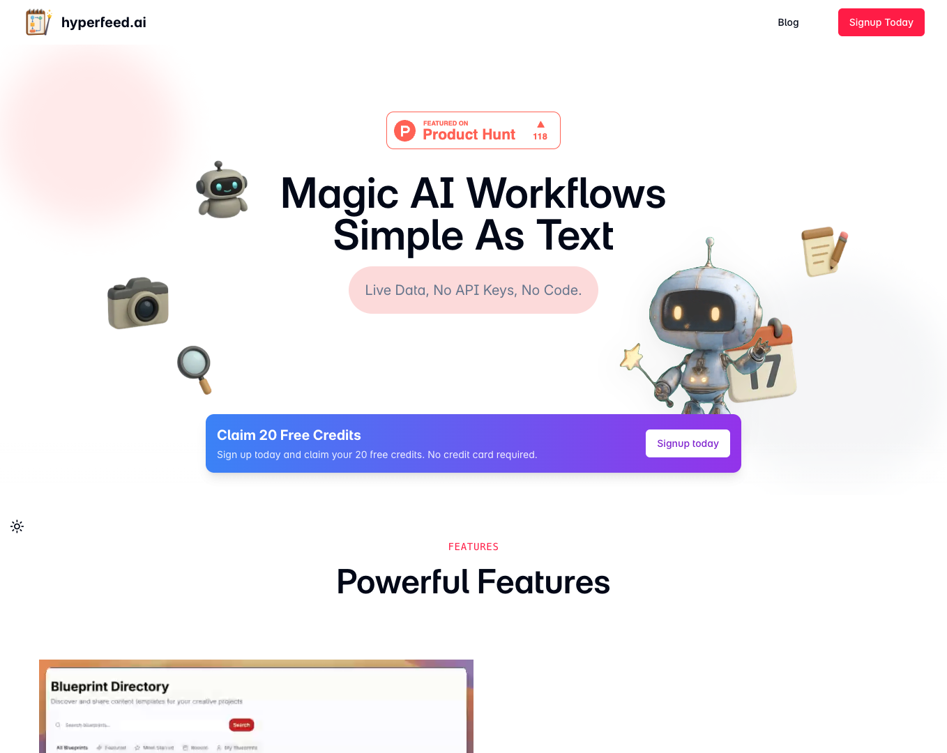 Hyperfeed AI screenshot