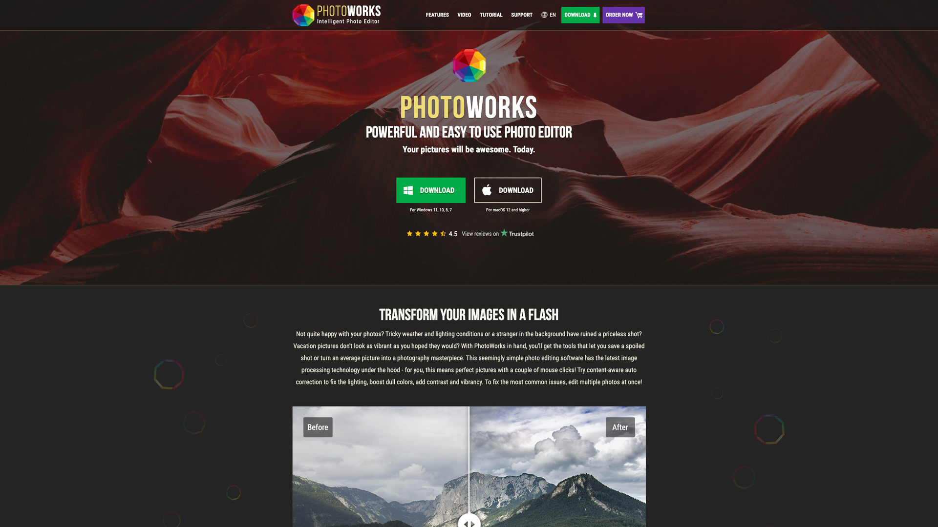 PhotoWorks Photo Editor screenshot