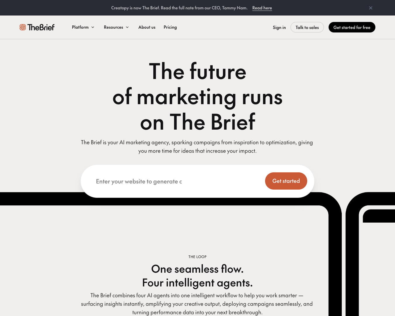 The Brief AI screenshot