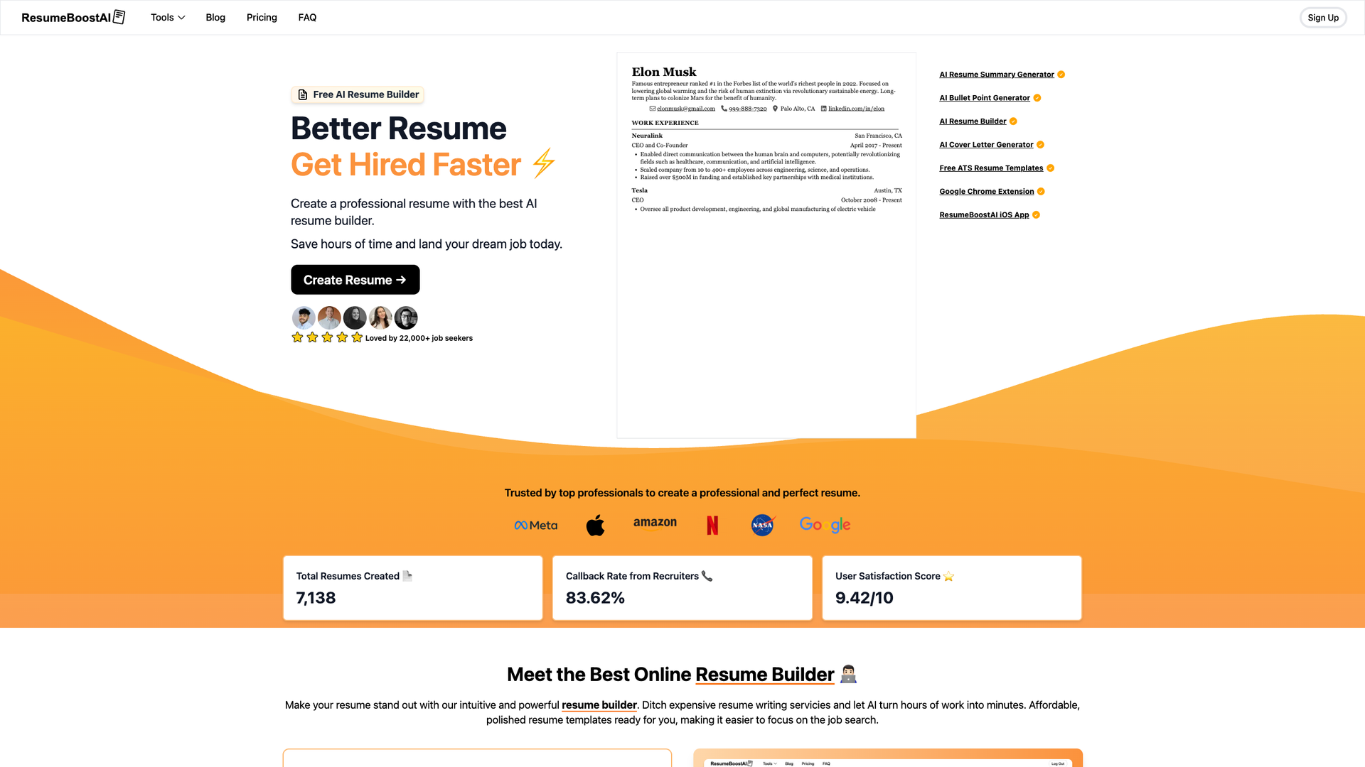 ResumeBoostAI screenshot