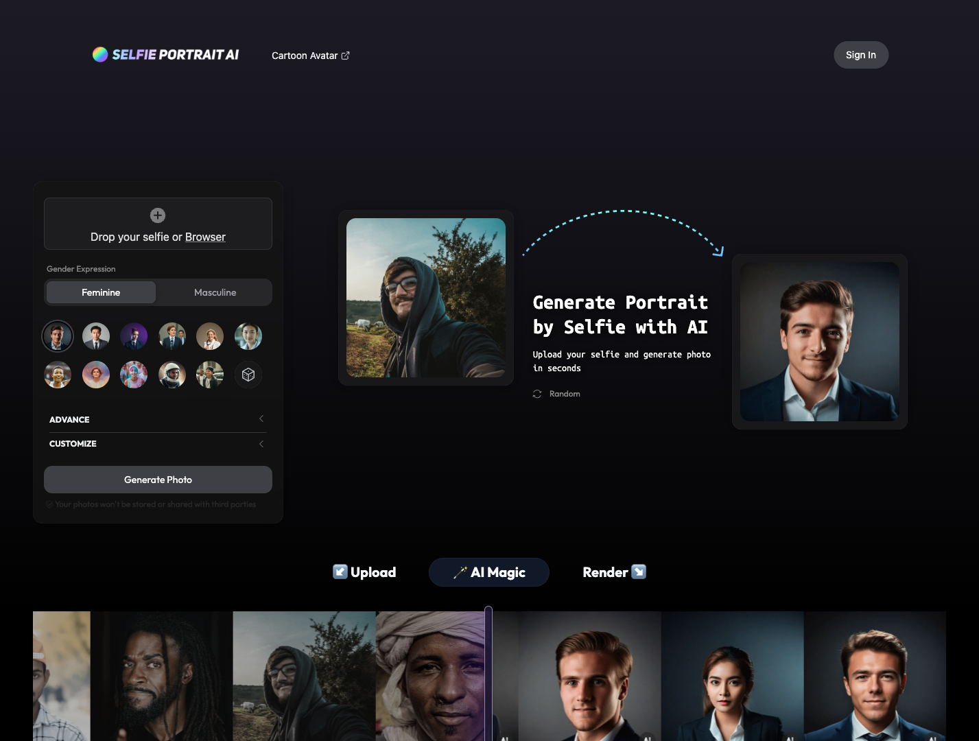 Business Headshot AI screenshot