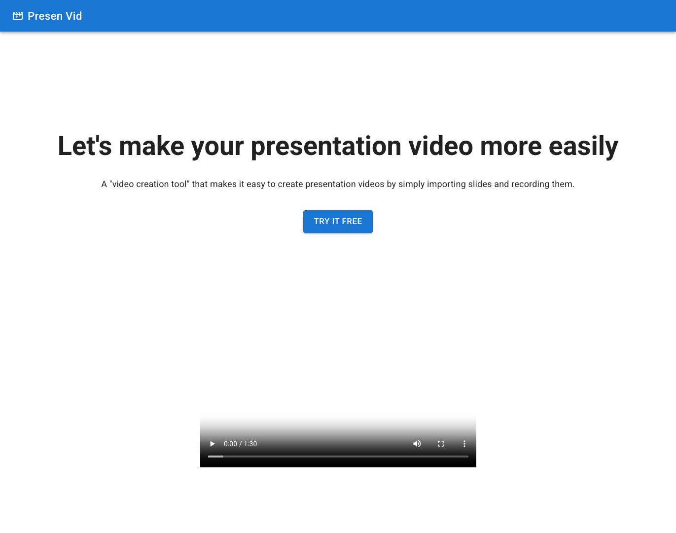 Presen Vid screenshot