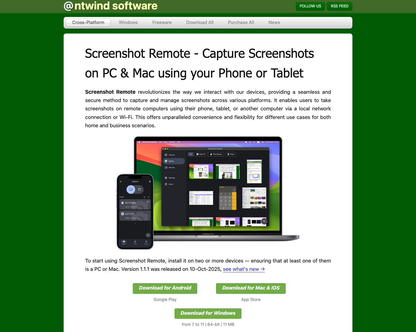 Screenshot Remote screenshot