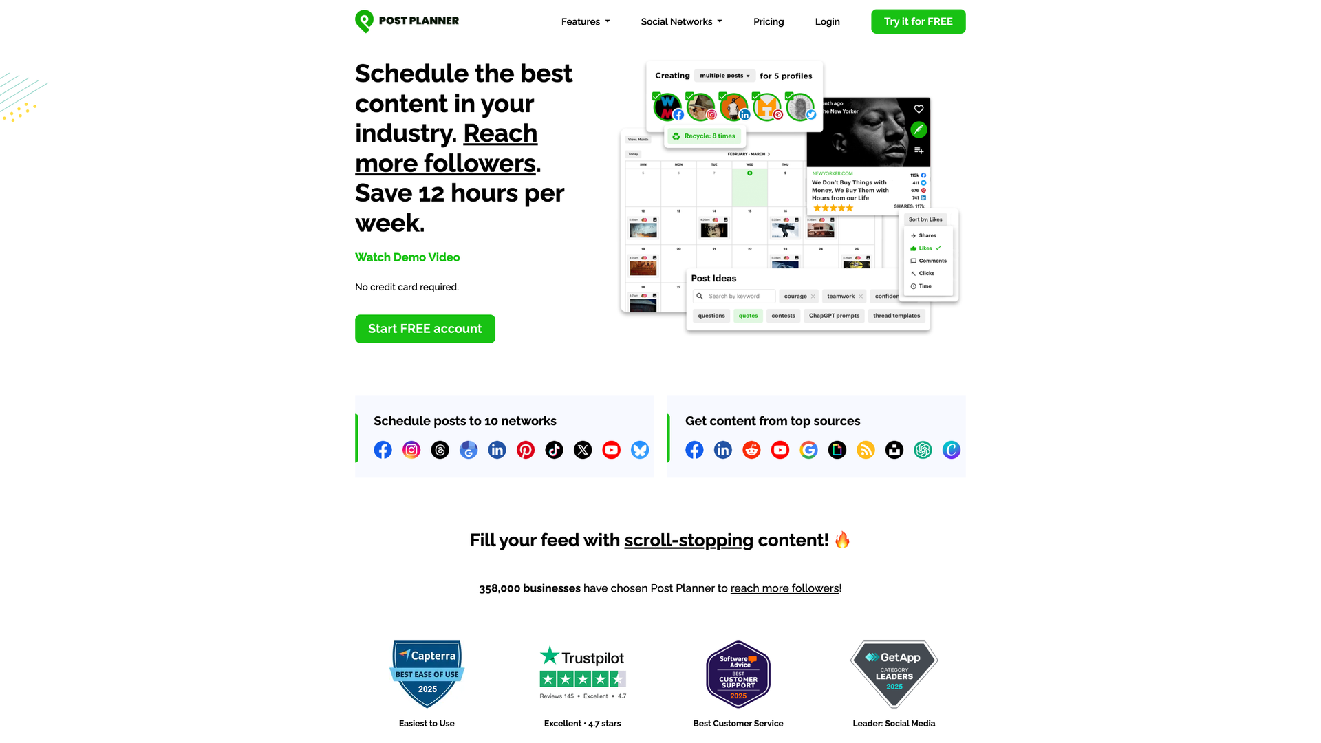 Post Planner screenshot