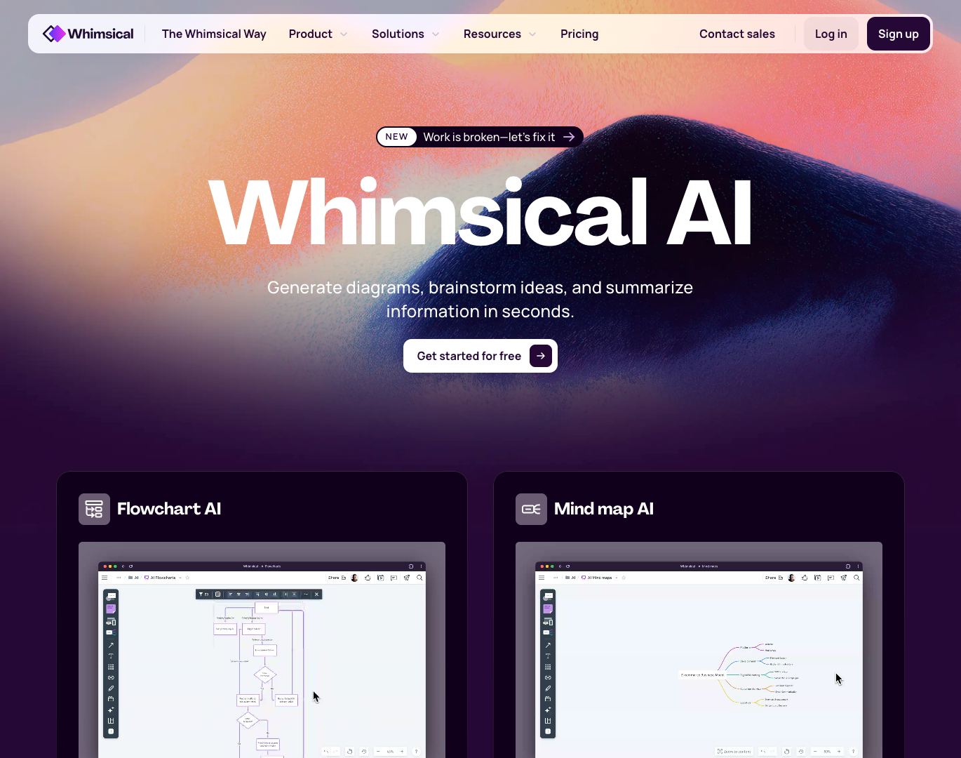 Whimsical AI screenshot