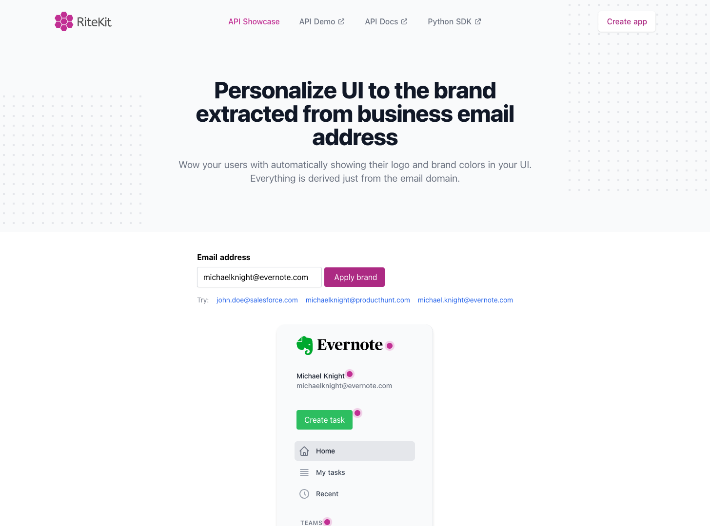 Brandify UI screenshot
