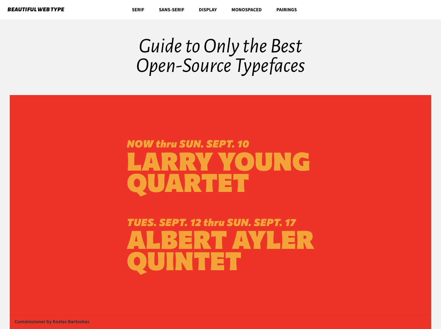 Beautiful Web Type Free Fonts Guide screenshot