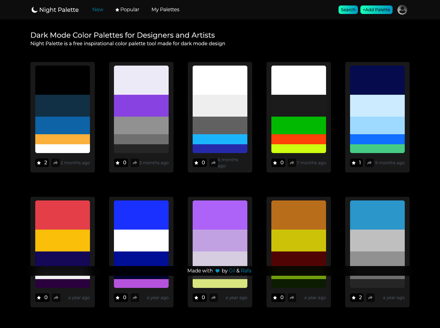 Night Palette screenshot