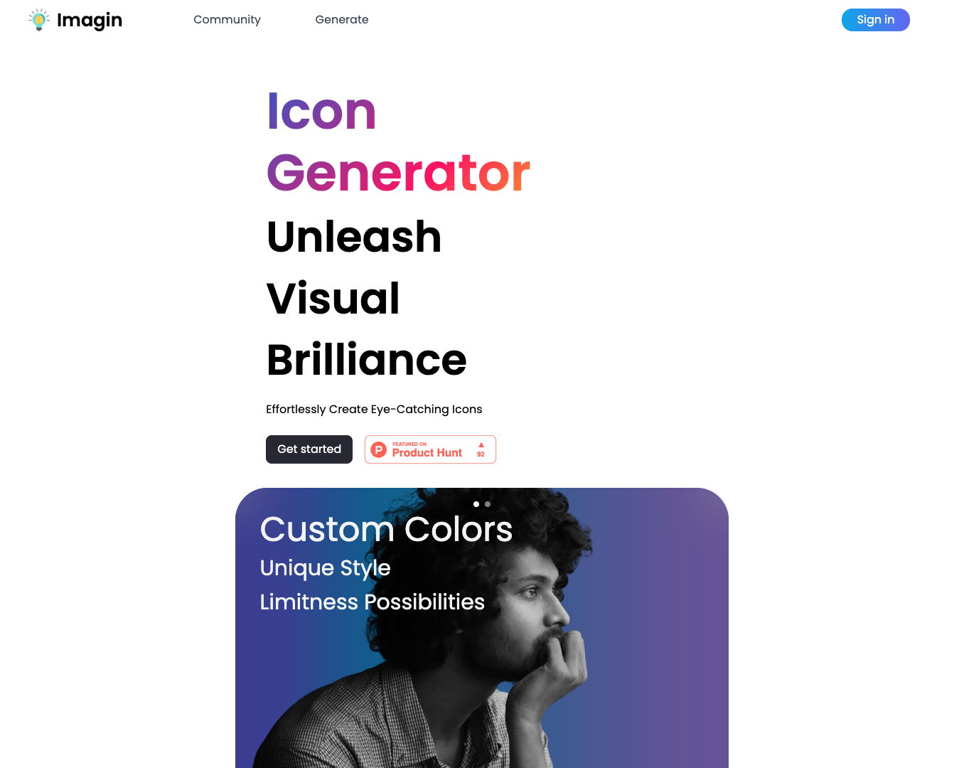 Imagin AI Icon Generator screenshot