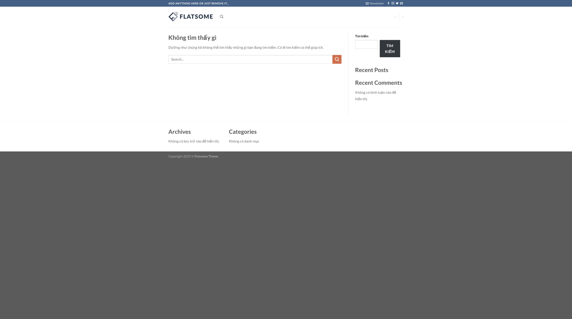 WordPress Blank Website screenshot