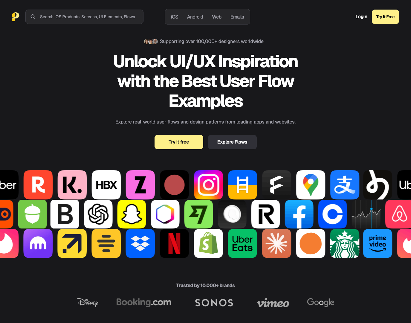 Page Flows screenshot