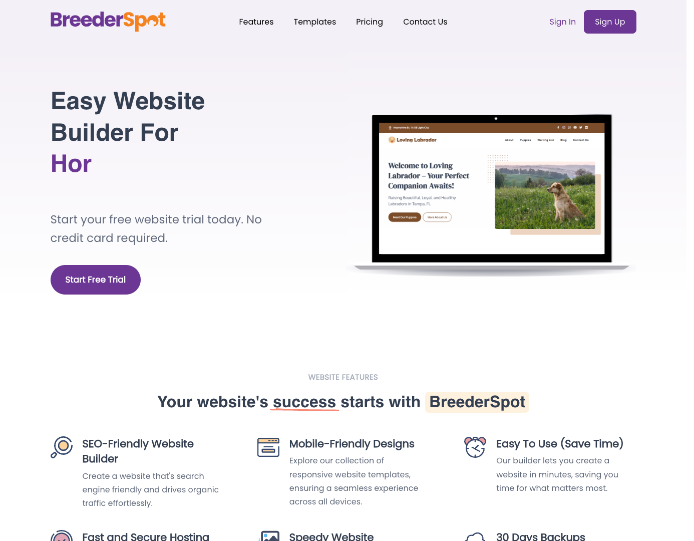 BreederSpot screenshot