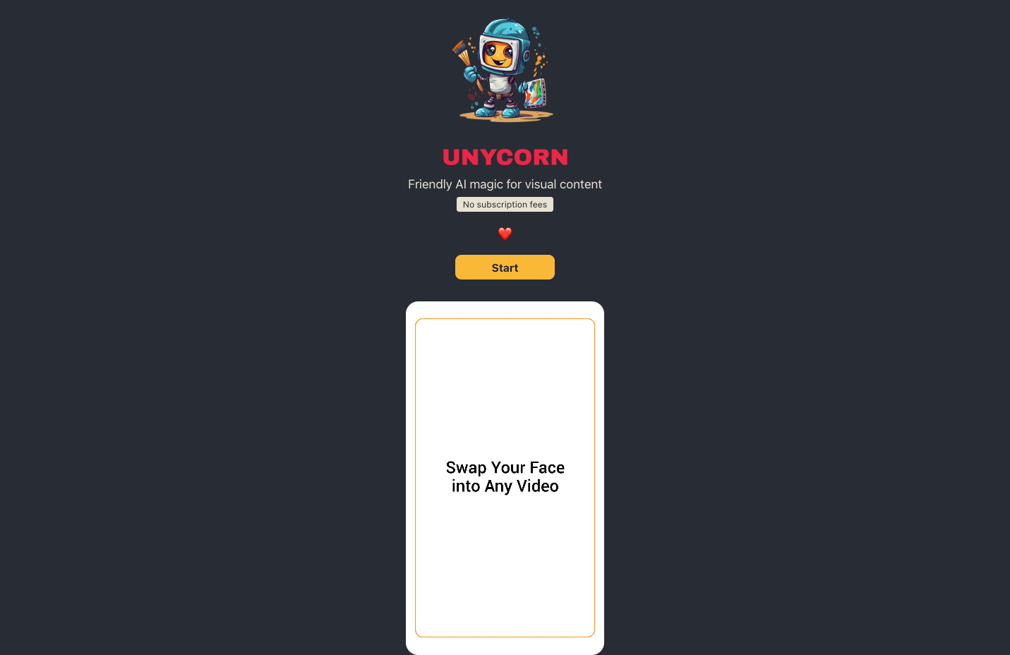 Unycorn screenshot