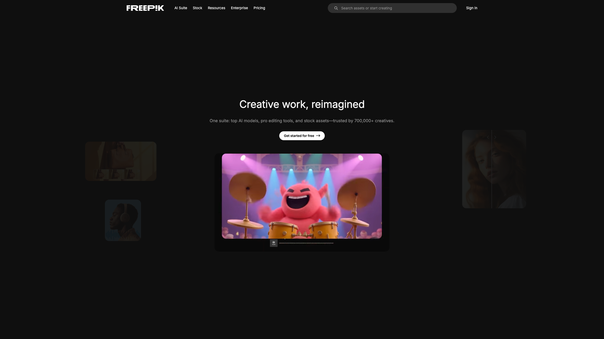 Freepik AI Creative Suite screenshot