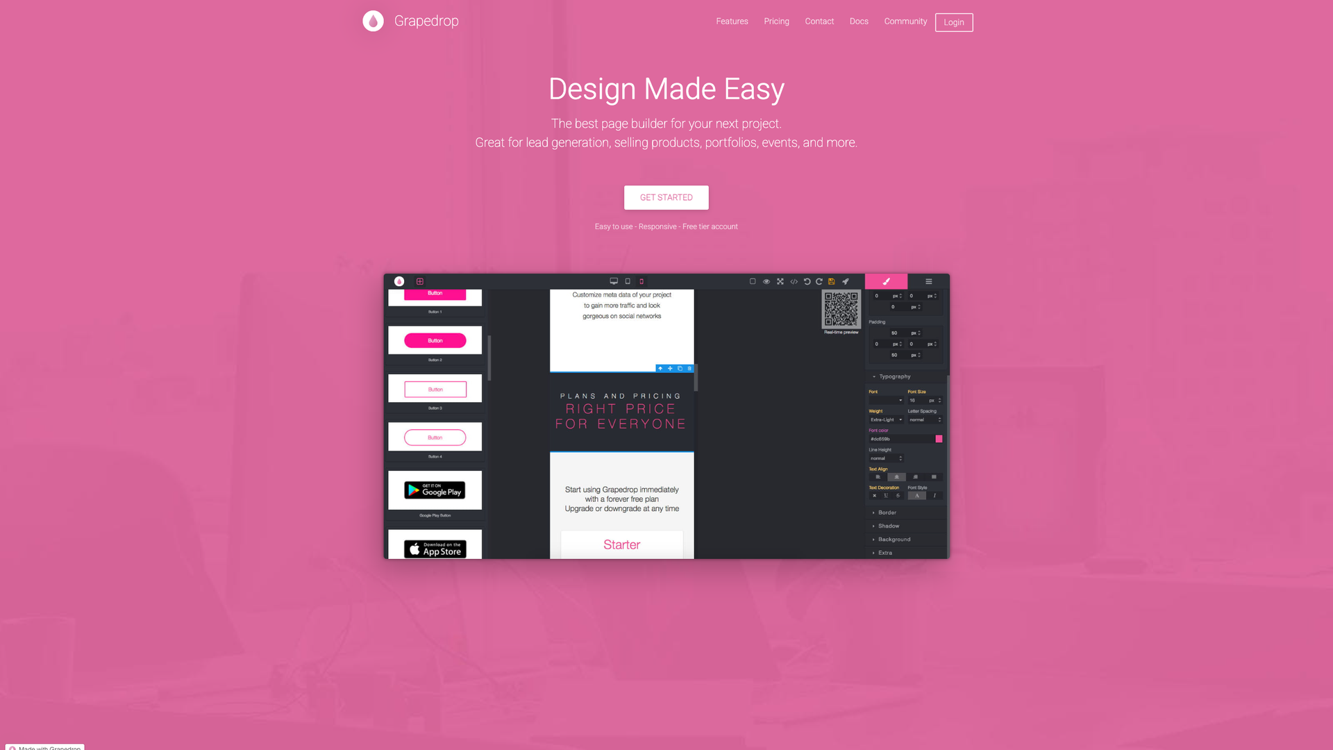 Grapedrop screenshot