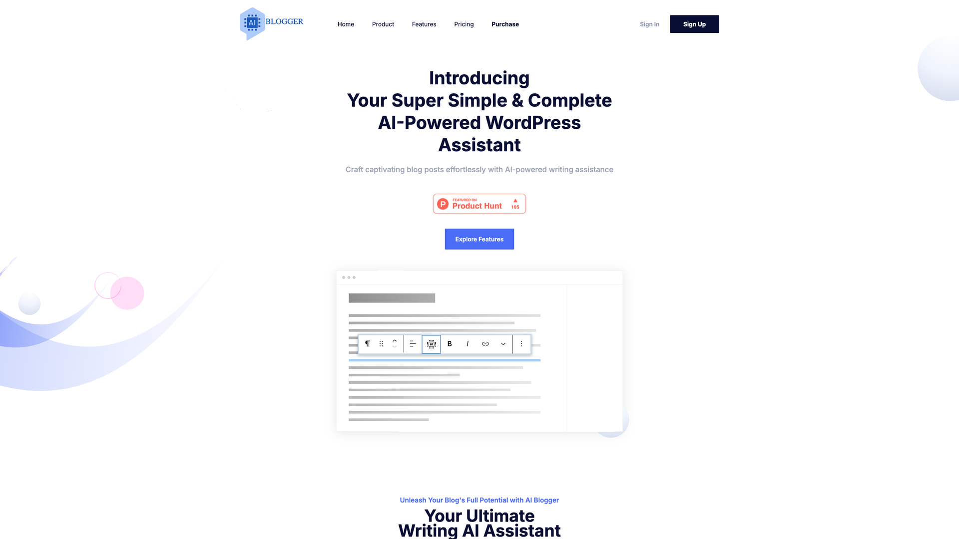 AI Blogger screenshot