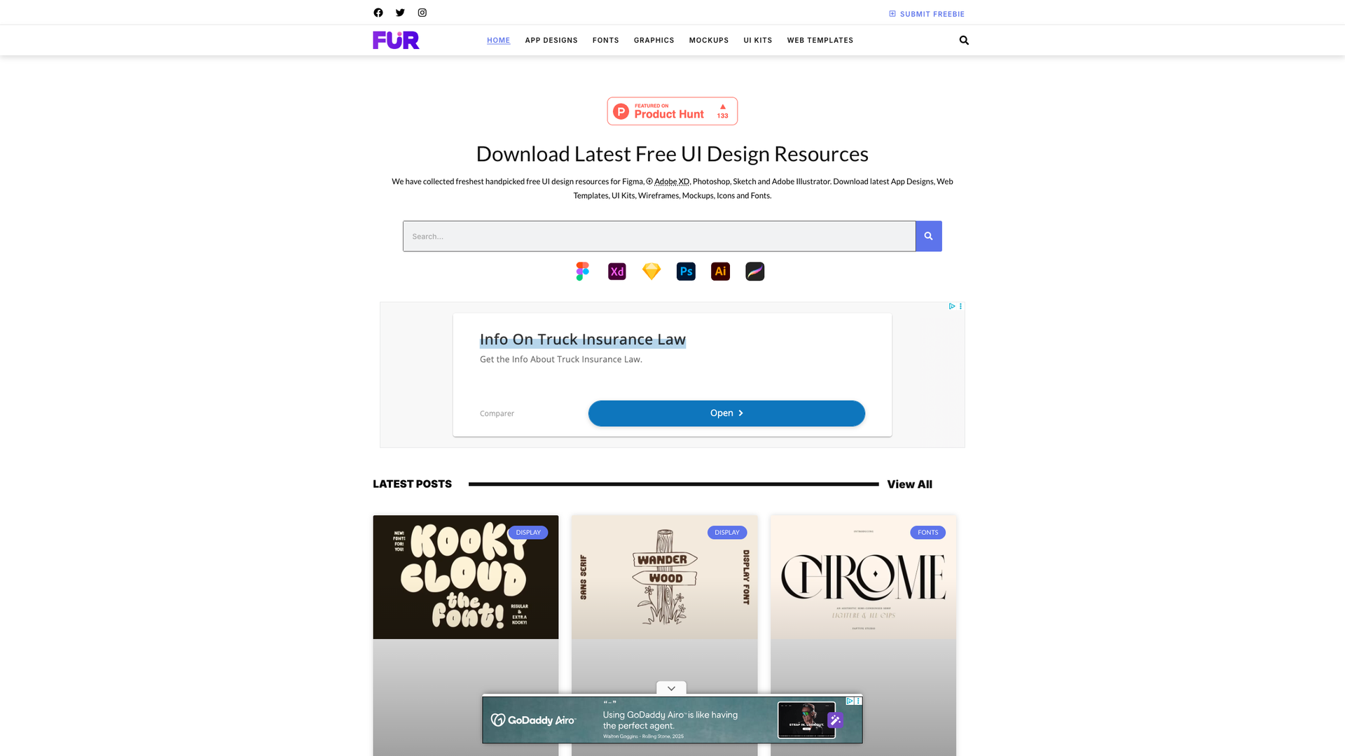 Free UI Resources screenshot