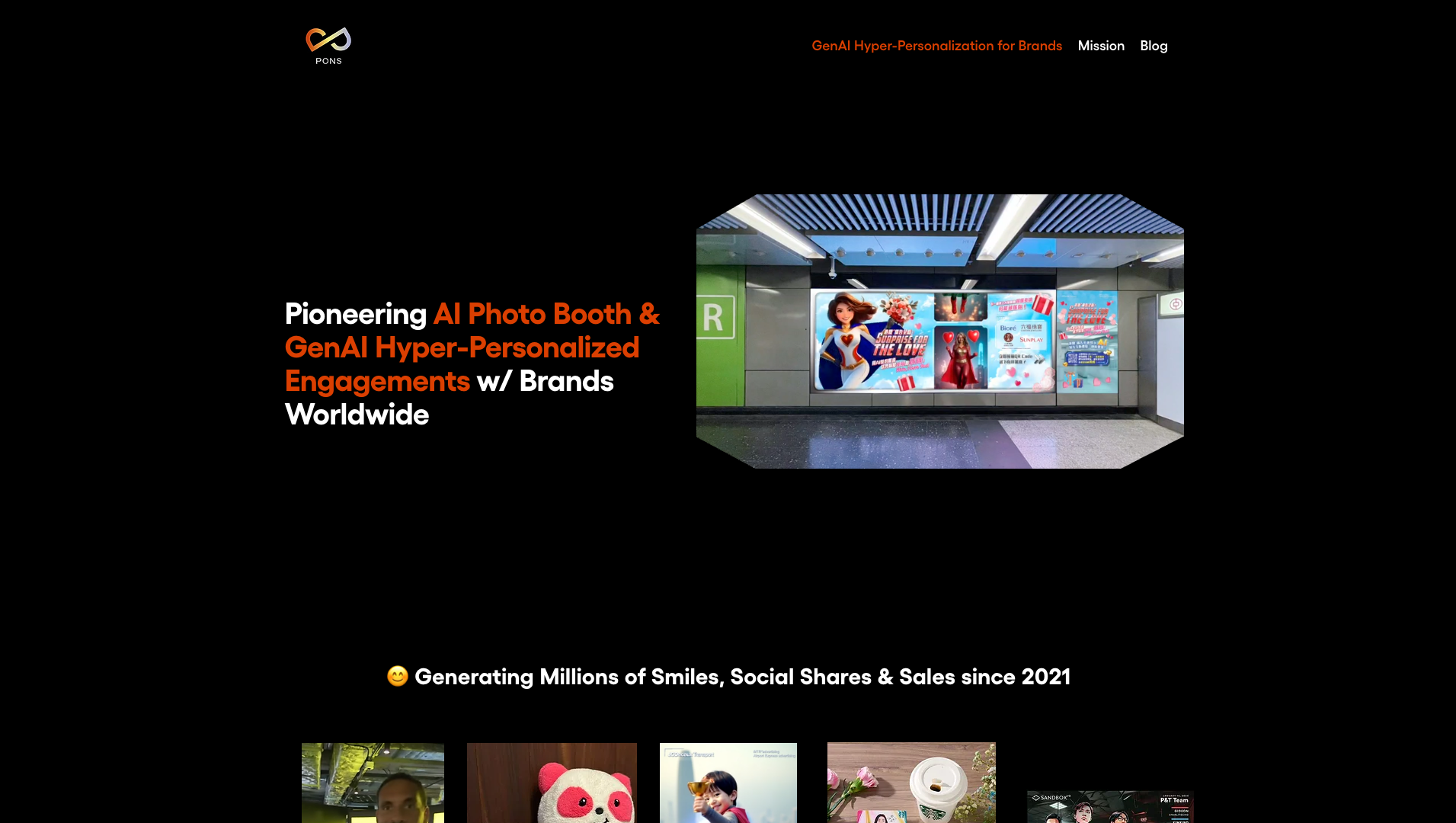 PONS.ai AI Photo Booth screenshot