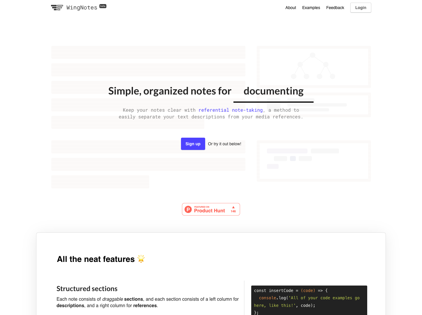 WingNotes screenshot
