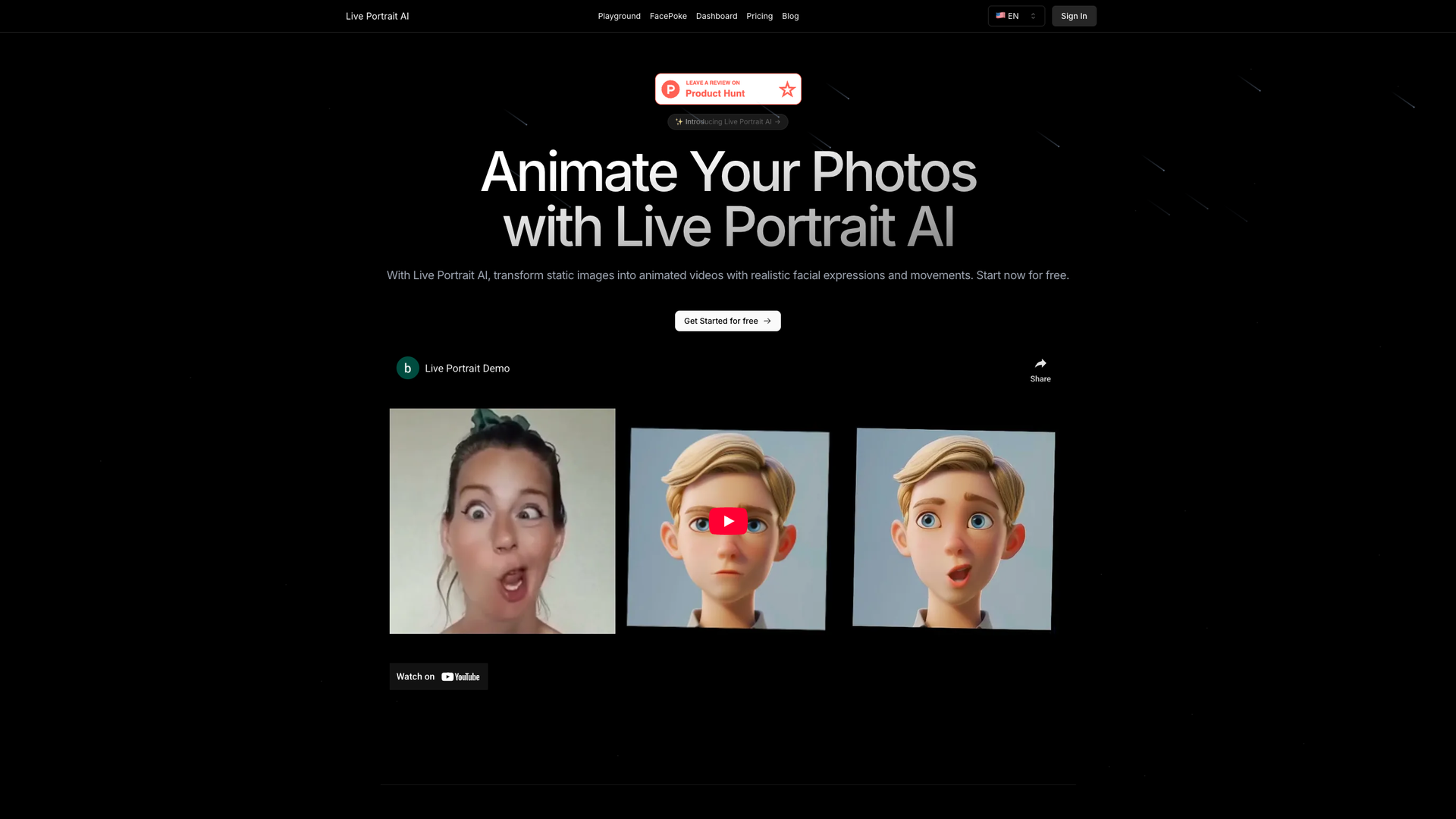 Live Portrait AI screenshot