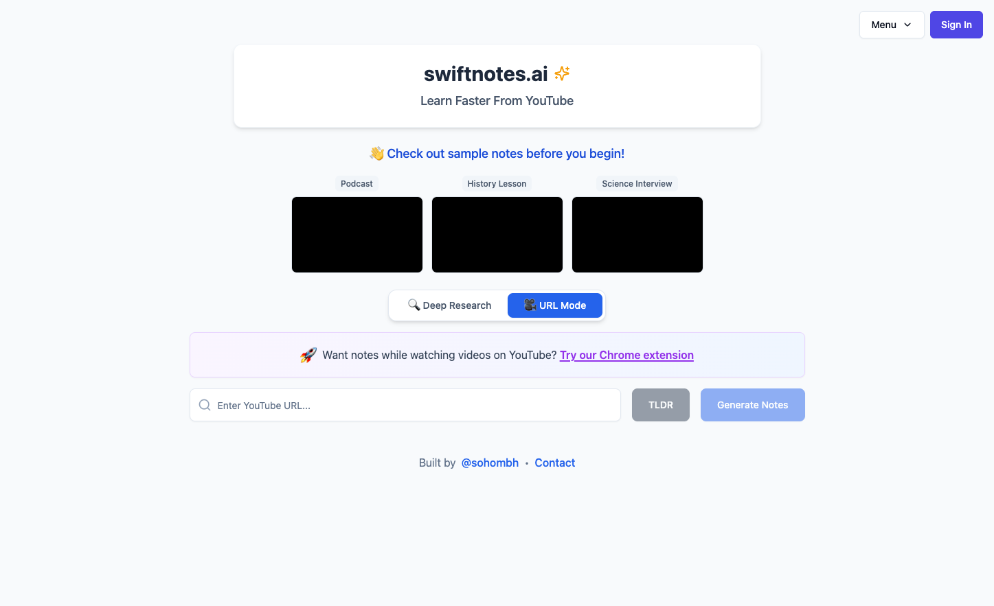 Swiftnotes AI screenshot